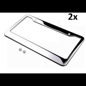 2 Chrome License Frames